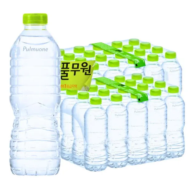풀무원 샘물 생수, 무라벨, 500ml, 40개