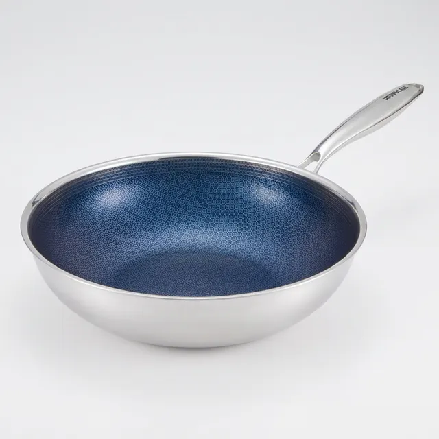 해피콜 브릭스 통3중 에칭 IH 궁중팬, 28cm, 블루, 1개
