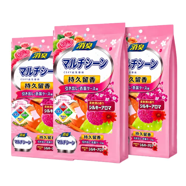 일본식 의류용 방충 방습제, 장미향, 2ml, 48개입, 3개