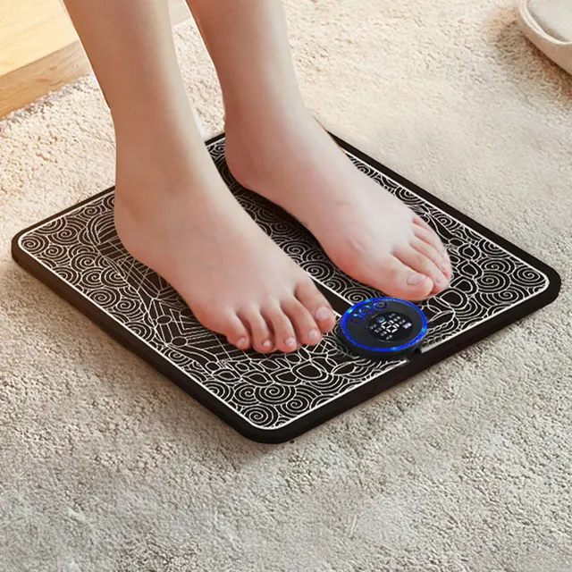 EMS 스마트 발 마사지기, 리모컨 포함, 블랙, 1개