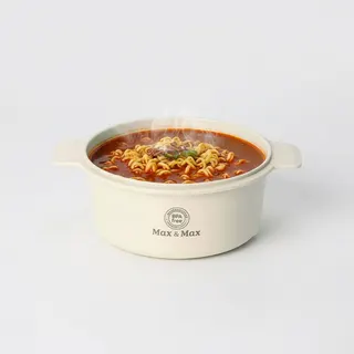 맥스 앤 맥스 전자레인지 라면 용기, 아이보리 1L 2개 + 올리브그린 1L 2개, 4개